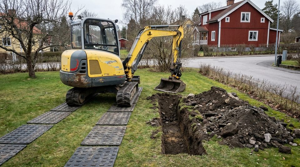 Schaktning och grävning